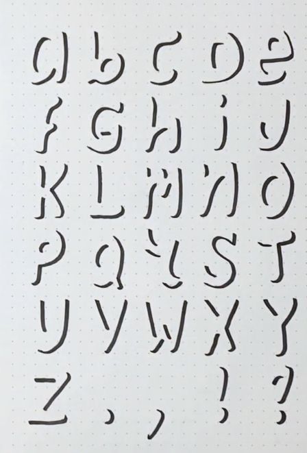 Cool Alphabet Fonts, Hand Lettering Fonts Alphabet Handwriting, Lettering Ideas Alphabet, Easy Calligraphy Alphabet, Cute Alphabet Fonts, Shadow Font Alphabet, Calligraphy Alphabet Handwritten, Fonts Calligraphy Alphabet, Alfabet Art