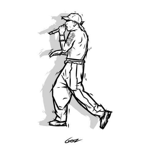 Drawing 2 of eminem aka the slim shady by goz Eminem Small Tattoo, Eminem Silhouette, Eminem Vector, Slim Shady Drawing, Eminem Illustration, Eminem Drawing Sketches, Eminem Art Drawing, Eminem Drawing Easy, Eminem Tattoo Design