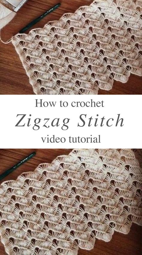 Pike Stitch Crochet, Zigzag Stitch Crochet, Crochet Lace Stitches Patterns, Flowy Crochet Stitch, Crochet Stitch Lace, Pretty Stitches Crochet, Crochet Lace Design, Lace Stitches Crochet, Zigzag Crochet Stitch