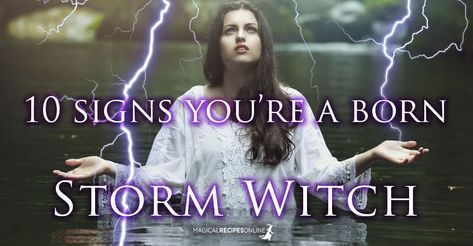 'Storm Witch' is a rare powerful individual who is blessed with unimaginable magical energy. Are you one of them? 10 Signs, you are a Storm Witch! Storm Witchcraft, Storm Magick, Weather Magick, Benjamin Moore Storm, Storm Magic, Storm Witch, Water Magick, Elemental Witch, Grey Witch