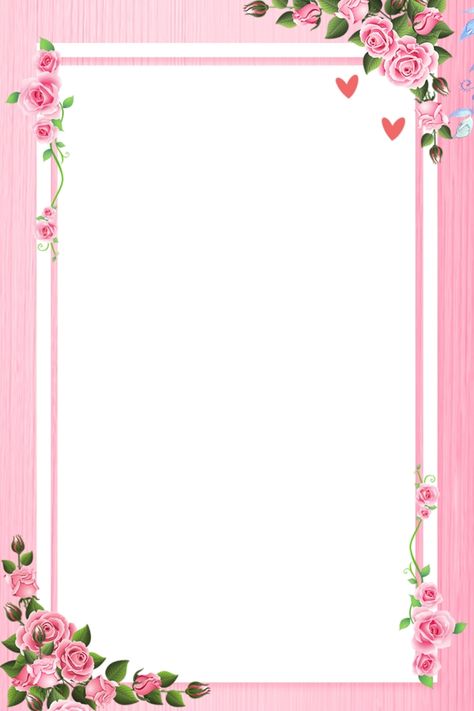 Mises En Page Design Graphique, Flower Background Design, Flower Background Images, Colorful Borders Design, Watercolor Flower Background, Flower Graphic Design, Frame Floral, Frame Border Design, Pink Background Images