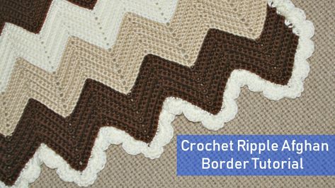 Afghan Border      H Hook  Caron Soft Yarn   Rnd 1:  Sc around the the entire blanket, on the Edge work 2 sc  in each groove along e... Crochet Ripple Stitch, Blanket Border, Border Crochet, Crochet Ripple Afghan Pattern, Chevron Crochet Blanket Pattern, Blanket Edging, Ripple Afghan Pattern, Chevron Crochet Patterns, Crochet Blanket Border