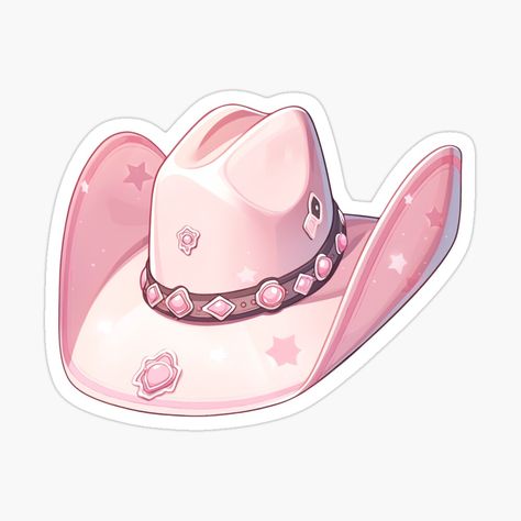 Let’s go Girls Cute Pink Cowboy Cowgirl Hat by CozyKawaiiArt | Redbubble Retro Western Aesthetic, Cowgirl Vibes, Lets Go Girls, Sublimacion Ideas, Pink Cowboy, Sticker Design Inspiration, Preppy Stickers, Iphone Stickers, Canvas Learning