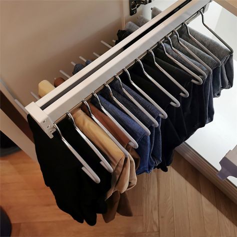 Pull Out Closet, Valet Rod, Closet Hangers, Pants Rack, Closet Rods, Wardrobe Organisation, Closet Rod, Clothes Rail, Hanger Rack