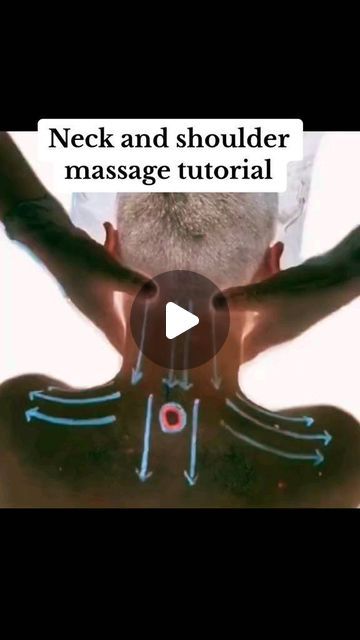 Beauty Tricks, Relaxing Massage Techniques, Neck And Shoulder Massage, Massage Tutorial, Body Massage Techniques, Massage Therapy Techniques, Happy Husband, Shoulder Massage, Neck Massage