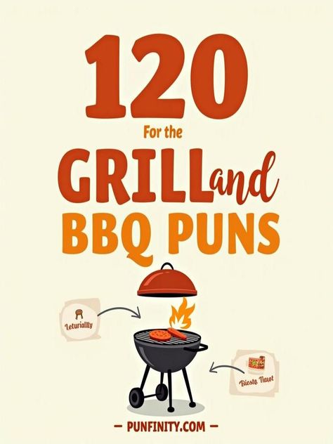 grill and bbq puns Funny Bbq Smoker Quotes, Funny Bbq Quotes, Bbq Slogans, Smoker Quotes, Bbq Jokes, Hilarious Puns, Candy Quotes, Food Captions, Birthday Bbq