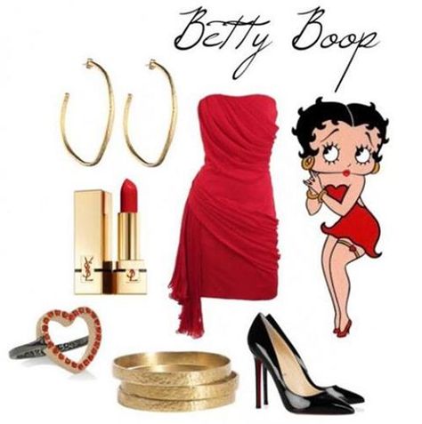 Betty Boop Outfit Betty Boop Outfits, Betty Boop Costume, Betty Boop Halloween, Movie Inspired Outfits, Betty Boop Cartoon, Fashion Collage, Fashion Korean, Betty Boop, Up Girl