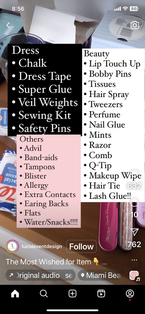 Veil Weights, Dress Tape, Wedding Emergency Kit, Makeup Wipes, Spring Event, Q Tip, Secrets Revealed, Lash Glue, Super Glue