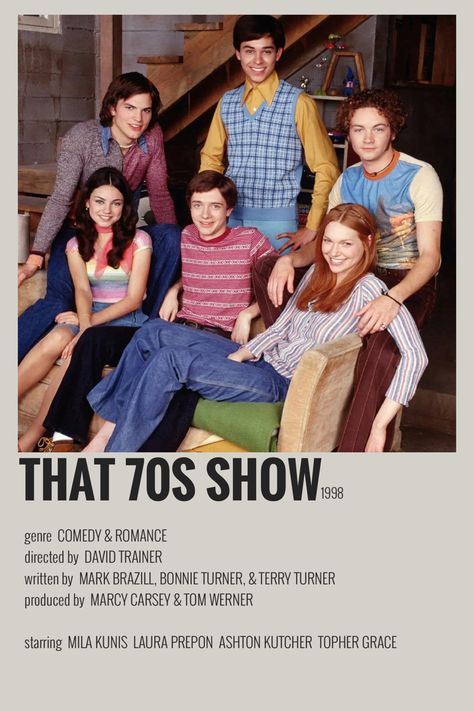 That 70s Show Minimalist Poster #that70sshow #poster Show Minimalist Poster, Netflix Alternative, Show Movie Poster, That 70s Show Aesthetic, Cinema Aesthetic, Sean Leonard, 70 Show, 70s Show, Iconic Movie Posters