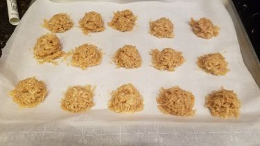 Coconut Haystacks Recipe - Food.com Coconut Haystacks Recipe, Haystack Candy, Coconut Haystacks, Coconut Caramel Cookies, Haystacks Recipe, Haystack Cookies, Kolache Recipe, Maple Candy, Coconut Candy