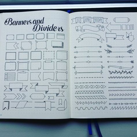 Fitness Journal Ideas, Weekly Log, Hand Drawn Doodles, Bullet Journal Headers, Bujo Planner, Bullet Journal Banner, Sketch Notes, Dot Journals, Bullet Journal Layout