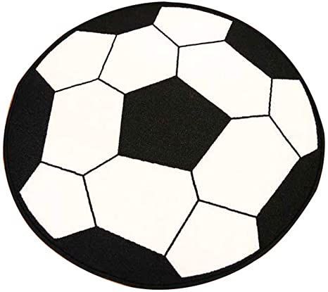 Furnish My Place Soccer Round Play Area Rugs for Kids, Soccer Shaped, Multicolor (Soccer 3'3" Round) Rugs For Kids, Soccer Kids, Contemporary Area Rug, Soccer Skills, Kids Soccer, Kids Play Area, Soccer Balls, My Place, Interior Floor