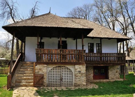 Visit the post for more. Romanian Architecture, Romania People, Building Remodeling, Rural House, Kerala House Design, Wood Architecture, Kerala Houses, Traditional Houses, Casa Exterior