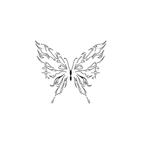 Butterfly Tattoo Stencil, Sharpie Tattoos, Small Pretty Tattoos, Modern Tattoos, White Drawing, E Tattoo, Line Art Tattoos, Discreet Tattoos, Subtle Tattoos