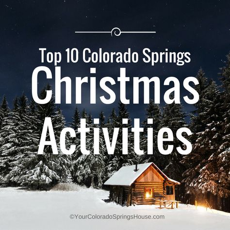 Colorado Springs In December, Christmas In Colorado Springs, Colorado Springs Christmas, Colorado Springs Things To Do Winter, Colorado Springs Living, Christmas In Colorado With Kids, Colorado Springs Winter, Colorado Springs Things To Do, Denver Christmas