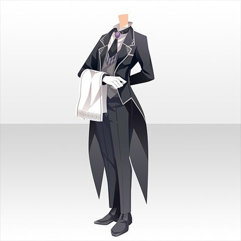 Comicon Outfit, Butler Outfit, Drawing Anime Clothes, Dress Drawing, Cartoon Outfits, Futuristic Fashion, Anime Costumes, Drawing Clothes, Fantasy Clothing