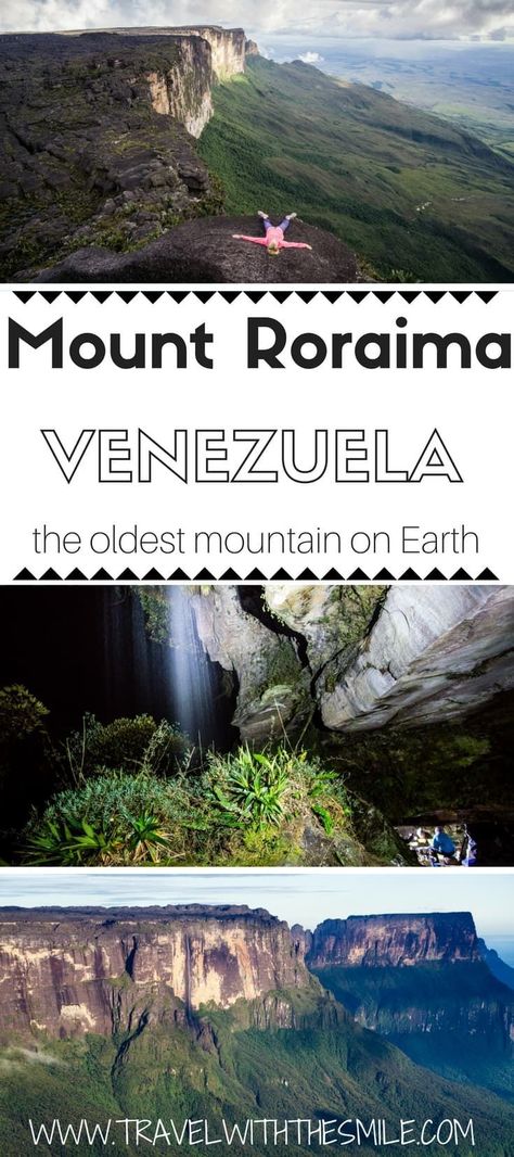 South America Destinations, Venezuela Travel, Mount Roraima, Adventure Challenge, America Trip, South America Travel Destinations, South America Map, Backpacking South America, Travel America