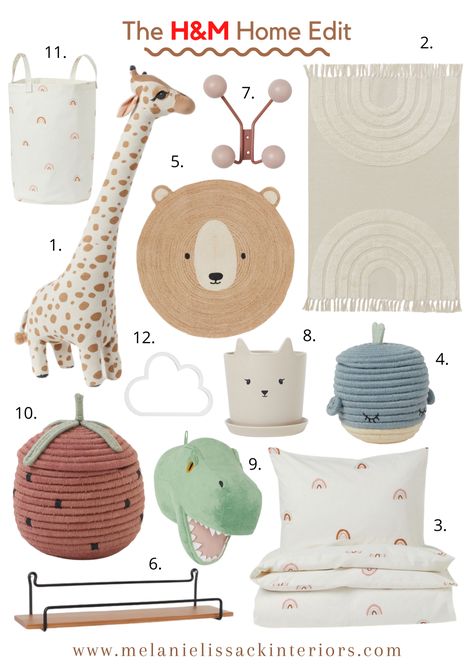 H&m Nursery, H&m Kids Room, Hm Kids Room, Bedroom Decor Design Ideas, Scandi Kids Room, Kids Bedroom Accessories, Bedroom Decor Kids, Neutral Kids Room, Kids Room Accessories