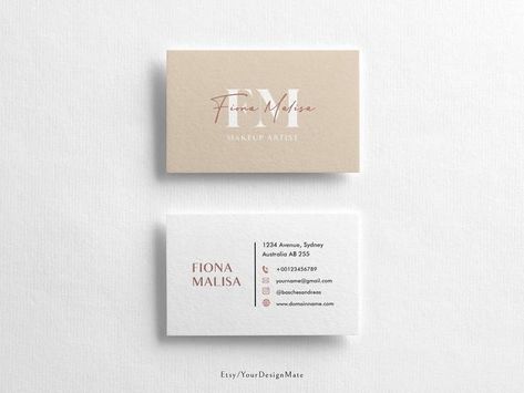 Business Card Ideas For Crafters, Planner Logo Design, Menu Design Inspiration, Inmobiliaria Ideas, Logo Feminine, Qr Code Business Card, Makeup Artist Logo, Make A Logo, Name Card Design