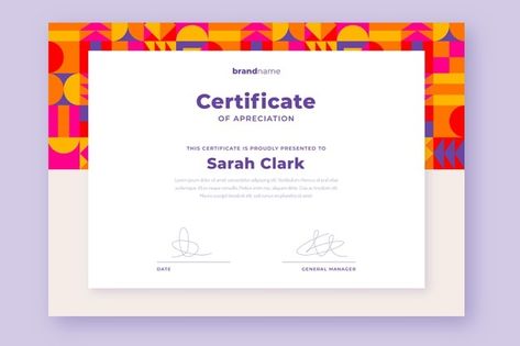 Fun Certificate Design, Cute Certificate Templates, Certificate Design Ideas, Cute Certificate, Certificate Design Inspiration, Awards Certificates Design, Business Certificate, Certificate Layout, Create Certificate