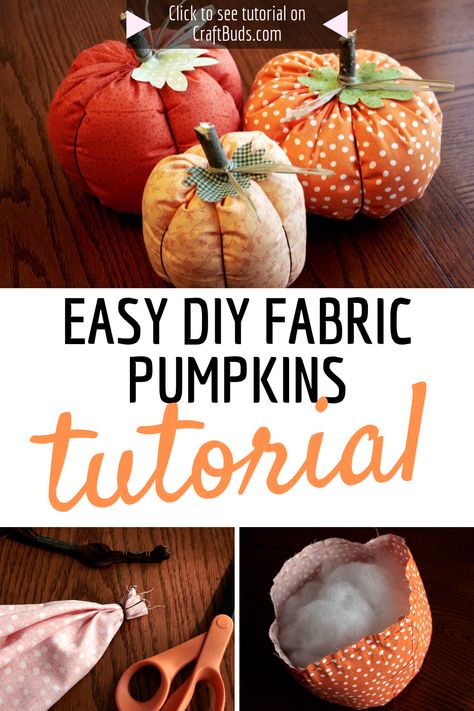 Patchwork, Diy Fabric Pumpkins, Fall Sewing Projects, Fall Pumpkin Crafts, Fall Sewing, Easy Fall Crafts, Adornos Halloween, Fall Thanksgiving Decor, Fall Halloween Crafts