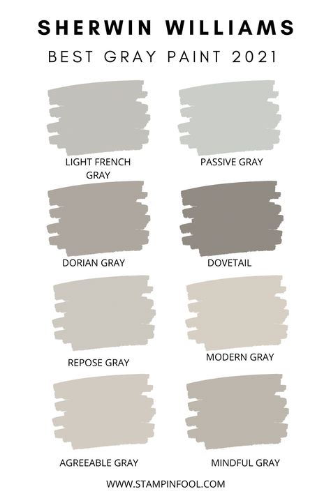 Best Paint Colors Sherwin Williams, Light Gray Color Paint, Sherwin Williams Paint Colors 2023 Gray, Pewter Grey Sherwin Williams, Country Gray Paint, Wherein Williams Grey Paint, Sherwin William Grey Paint Colors, Grey Farmhouse Paint Colors, 2023 Grey Paint Colors