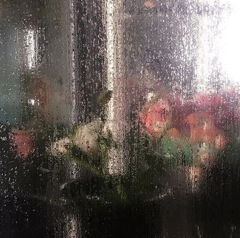 Rainy Window, Nothing But Flowers, Flower Therapy, Sweet Nothings, Film Aesthetic, Rainy Days, Pretty Flowers, Rainy Day, Aesthetic Pictures