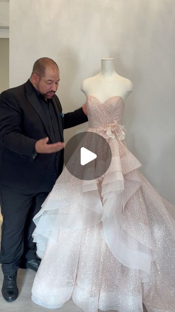 Lazaro Bridal on Instagram: "Lazaro about his masterpiece #CharlotteGown 
Would you wear it in Blush or Ivory color? 💘" Sparkle Wedding, Wedding Dresses, Lazaro Wedding Dress, Lazaro Bridal, Sparkle Wedding Dress, March 16, Ivory Color, Dresses Wedding, Wear It