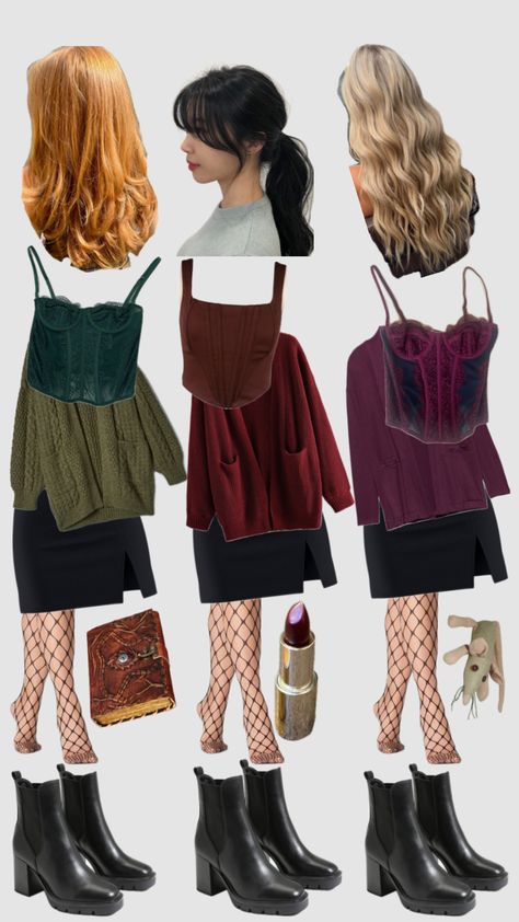 Sanderson Sisters Halloween Costume for 3 #hocuspocus #hocuspocus2 #hocuspocusaesthetic #hocuspocusmovie #hocuspocushalloween Lara Jean Halloween Costume, Cute Sanderson Sisters Costumes, Sara Hocus Pocus Costume, Hocus Pocus Sisters Costumes, Easy Hocus Pocus Costume, Heathers Costume Ideas, Hocus Pocus Outfit Ideas, Hocus Pocus Witches Costumes, Little Women Halloween Costumes