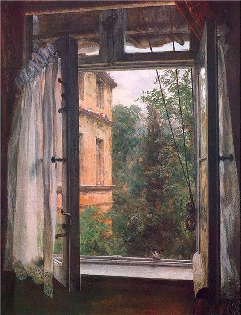 View from a Window in the Marienstrasse, Drawing by Adolph Von Menzel (1815-1905, Poland) Adolf Von Menzel, View From A Window, An Open Window, Raoul Dufy, Caspar David Friedrich, Edouard Manet, Window View, Open Window, Window Art