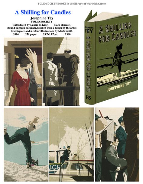 Josephine Tey, Folio Society, Beautiful Books, Golden Age, Authors, World's Best, Candles, Book Cover, Books