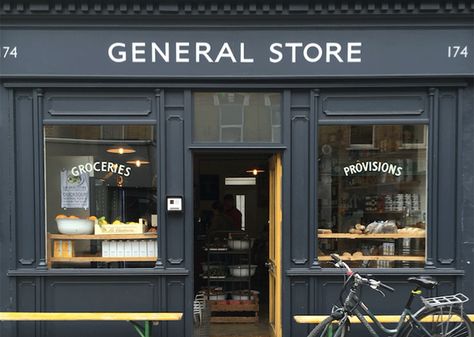 General Store Branding, Laughing Man, Grocery Store Design, Storefront Design, Farm Store, East Street, Shop Fronts, Farm Shop, Shop Front Design