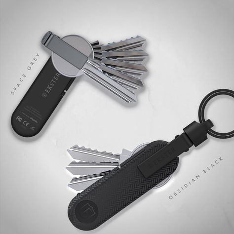 Ekster’s modern-day smart key holder is compact, trackable, and has a built-in flashlight | Yanko Design Accessories Design Portfolio, Keys Organizer, Keychain Multitool, Key Organiser, Swiss Knife, Paracord Bracelet Patterns, Lost Keys, Tech Gear, Key Organizer