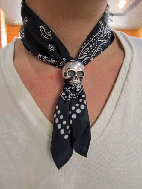 Alternative Cowboy, Neck Scarf Men, Punk Cowboy, Bandana Fashion, Cowboy Tie, Scarf Tie, Estilo Punk, Scarf Men, Your Lips