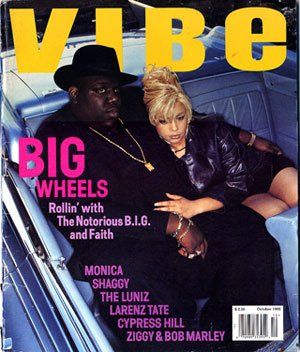 Biggie and Faith Biggie Smalls, Vibe Magazine Covers, Vibe Magazine, Faith Evans, Black Magazine, 90s Rap, 90s Hip Hop Fashion, Notorious Big, 90s Hip Hop