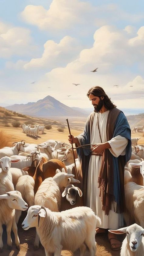 Lds Artwork, Jesus Art Drawing, Jesus Christ Painting, God Goddess, The Lord Is My Shepherd, Jesus Artwork, Pictures Of Christ, Jesus Christ Artwork, Lds Art