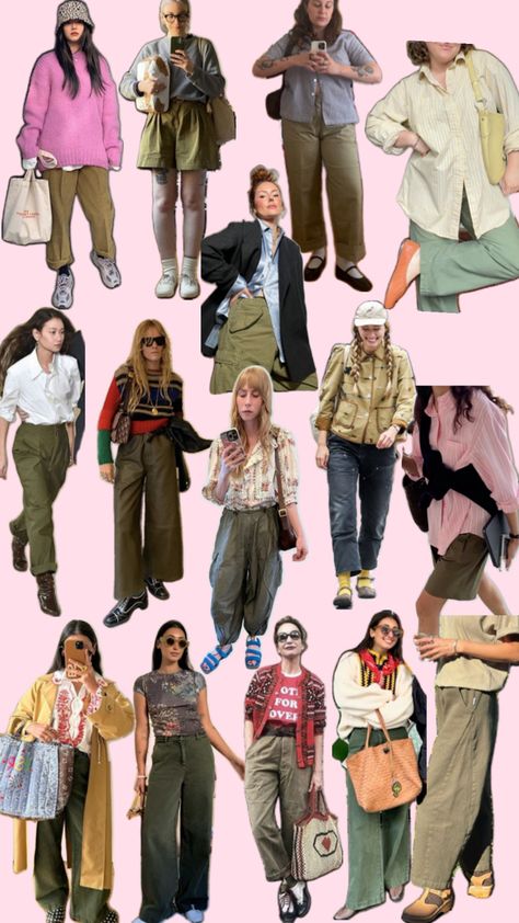 Khaki Trousers Outfit, Trousers Outfit, Trouser Outfit, Khaki Trousers, Green And Khaki, Most Favorite, Winter Wardrobe, Fashion Inspo, Cute Outfits