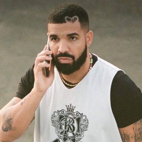 Drake Heart Haircut, Drake Hairstyle, Haircut Aesthetic, Hairstyle 2023, Drake Clothing, Haircut Designs, Hair Guide, Popsugar Beauty, Mens Braids