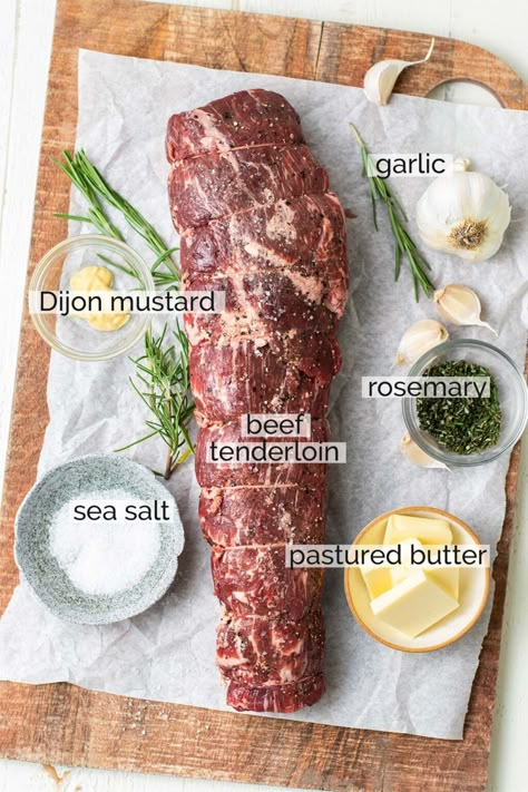 Beer Tenderloin Recipes, Rosemary Garlic Beef Tenderloin, Garlic Herb Butter Beef Tenderloin, Garlic Herb Beef Tenderloin, Marinade Beef Tenderloin, Beef Tenderloin With Sauce, Beef Tenderloin Recipes Sous Vide, Easter Beef Tenderloin, Garlic Rosemary Beef Tenderloin Roast