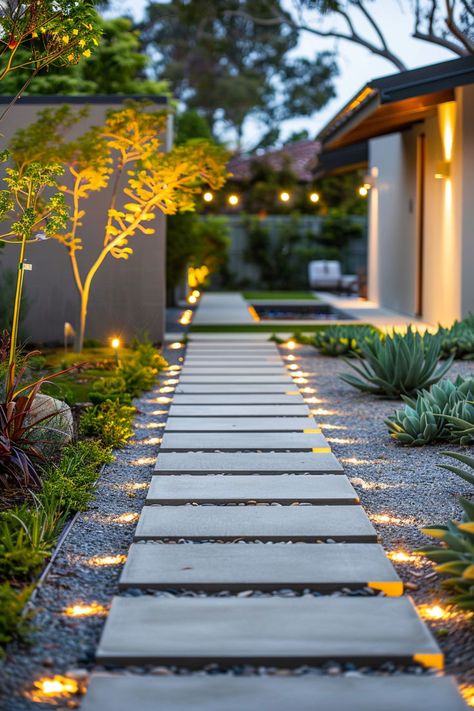 From rustic stone paths to modern pavers, find the perfect pathway ideas to enhance your landscape. 🌞🏡 Small Garden Path Ideas, Modern Pavers, Garden Pathway Ideas, Front Door Landscaping, Stone Paths, Pathway Ideas, Landscape Pavers, Garden Pavers, Outdoor Pavers