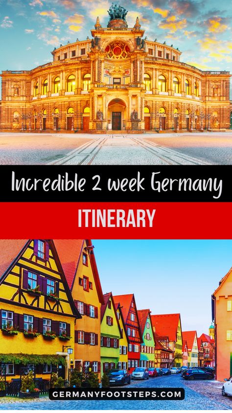 Planning your perfect two weeks in Germany has never been easier with our inspiring step-by-step Germany 2 week itinerary. Get detailed guidance to ensure your Germany itinerary 2 weeks is seamless and unforgettable. Save this pin to effortlessly plan your ultimate German adventure later! Germany Itinerary, Trip Planning Checklist, Germany Trip, Museum Island, Germany Vacation, In Memorium, East Side Gallery, Vacation Itinerary, Brandenburg Gate