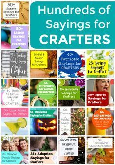 Hundreds of Craft Sayings for Crafting Inspiration for Your Next Silhouette Cameo, Portrait, Mint, Curio, Alta or Cricut Explore or Maker Project - by cuttingforbusiness.com Business Card Ideas For Crafters, Craft Sayings, Craft Humor, Cricut Sayings, Portrait Silhouette, Circuit Machine, Craft Machines, Design Portrait, Label Ideas