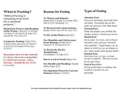 Types of fasts for prayer. There is power in fasting as prayer is the foundation of our relationship with God Christian Fasting, Types Of Fasting, Fasting Prayers, Spiritual Fast, Anima Christi, Gods Plan Quotes, Learn The Bible, Types Of Prayer, Fast And Pray