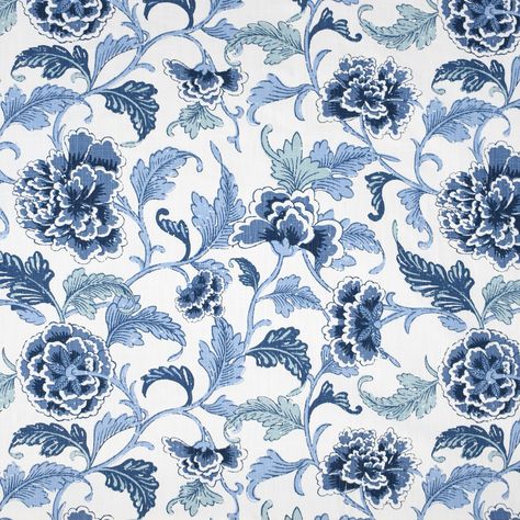 Fabrics | Greenhouse Fabrics Insta Backgrounds, Motif Ideas, Indigo Pattern, Greenhouse Fabrics, Indigo Floral, Indigo Prints, Blue And White Fabric, Blue Texture, Damask Wallpaper