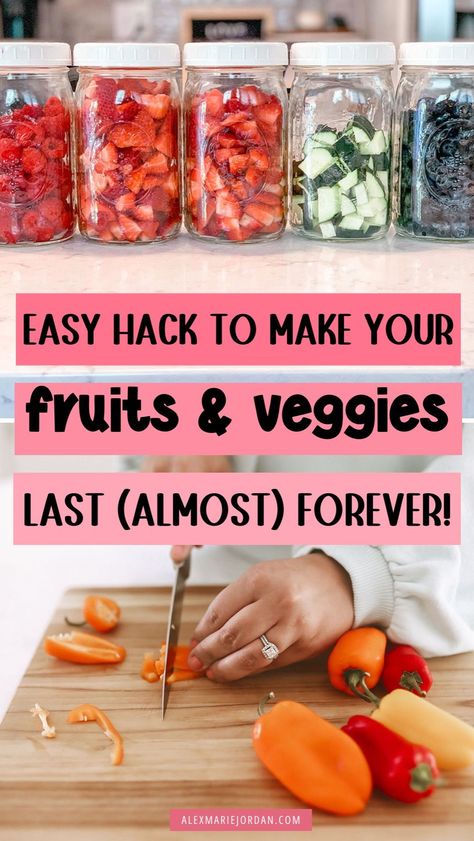 Discover essential food storage hacks for storing produce and keeping it fresh longer! Learn effective methods for storing fruits and vegetables to prevent spoilage and reduce waste. How To Keep Fruits And Veggies Fresh In Fridge, How To Store Fruits And Vegetables Chart, Produce Storage Guide, Freezing Fresh Produce, Keeping Fruits Fresh Longer, Proper Food Storage In Fridge, Best Way To Store Produce In Fridge, How To Storage Vegetables In The Fridge, Best Way To Store Produce