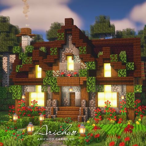 The world download of this vanilla cottage is now available on my Patreon with interior! If you are interested in this building and in supporting me click on the picture. Love you all! 🥰❤️ #cottagecoreminecraft #cottagecore #cottage #minecraftcottage #minecraftaesthetic #aesthetic #aestheticminecraft #minecraft #minecraftinterior Interior Minecraft, Cottagecore Ideas, Cottagecore Minecraft, Cottage Core House, Victorian House Plans, Minecraft Interior, Picture Love, Farm Craft, Minecraft Cottage