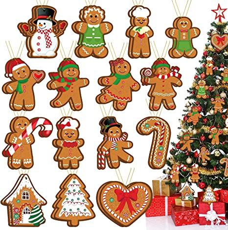 Christmas Party Classroom, Candyland Tree, Gingerbread Kitchen, Christmas Tree Gingerbread, Gingerbread Christmas Tree, Christmas Decorations Centerpiece, Wooden Christmas Tree Decorations, Kitchen Ornaments, Rich Style