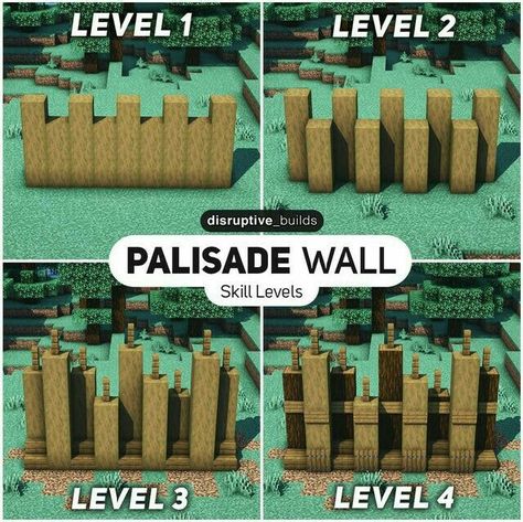 Minecraft Wall Designs, Minecraft Wall, Rumah Minecraft Sederhana, Minecraft Structures, Minecraft Banner Designs, Bangunan Minecraft, Minecraft Farm, Minecraft House Tutorials, Cool Minecraft Creations