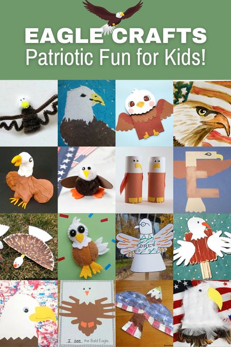 Looking to celebrate a patriotic holiday, American Eagle Day or National Save the Eagles Day? Try some of these fun eagle crafts for kids! Eagle Preschool Craft, Bald Eagle Craft Kindergarten, Bald Eagle Crafts For Kids, Eagle Crafts For Preschool, Eagle Crafts For Kids, Bald Eagle Craft, Kids Safety Bracelet, Safety Bracelet, Eagle Craft