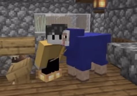 Friend And Ghostbur, Wilbur And Friend, Ghostbur Aesthetic, Friend Dsmp, Ghostbur And Friend, Minecraft People, Minecraft Pictures, Minecraft Characters, Wilbur Soot